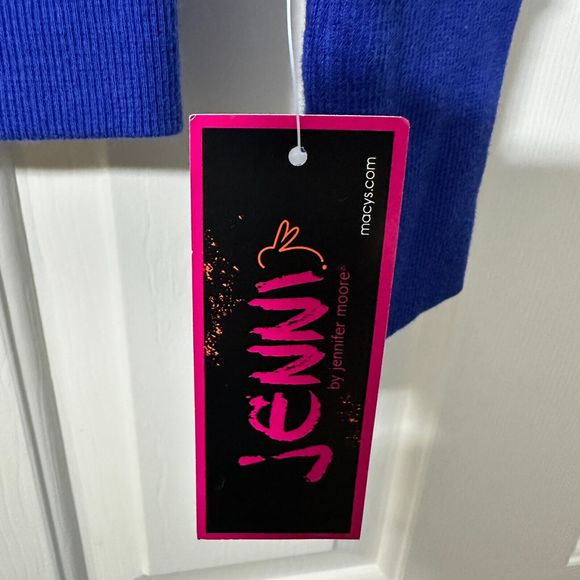 Jenni By Jennifer Moore Royal Blue Solid Velour Hooded Full Zip Sweater Jacket S - Picture 13 of 14